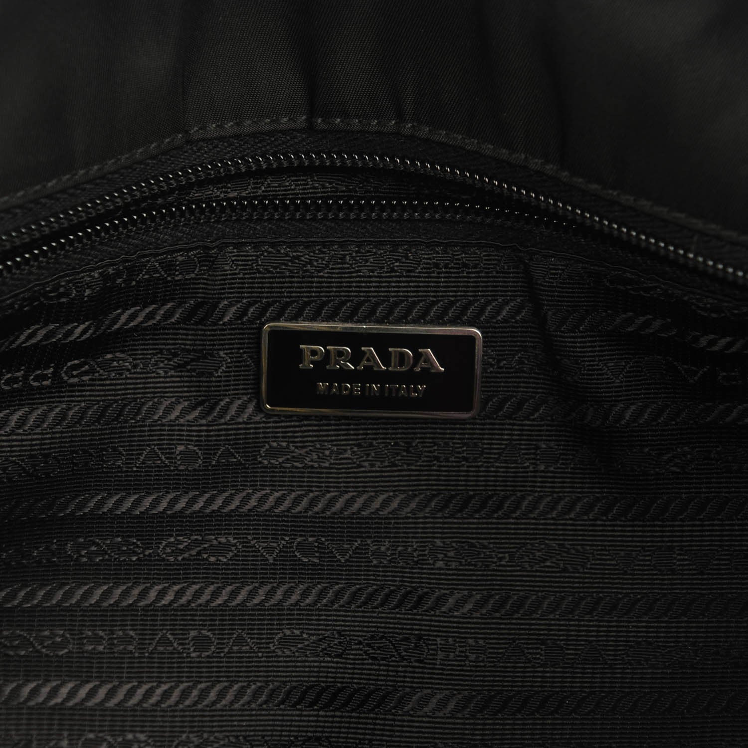 Prada Nylon Vela Shopping Tote Black 6 of 7