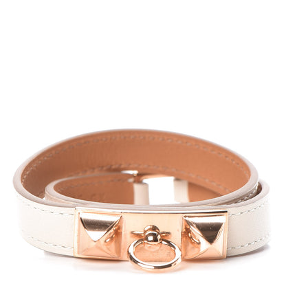 Hermes Swift Rivale Double Tour Bracelet S Craie 1 of 6