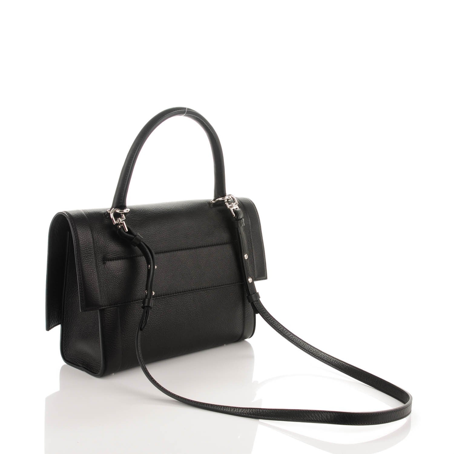 Givenchy Grained Calfskin Small Shark Lock Satchel Black 3 of 6
