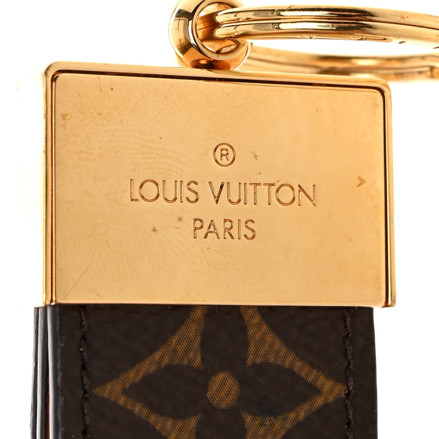 Louis Vuitton Monogram Dauphine Dragonne Bag Charm Key Holder Brown 3 of 5