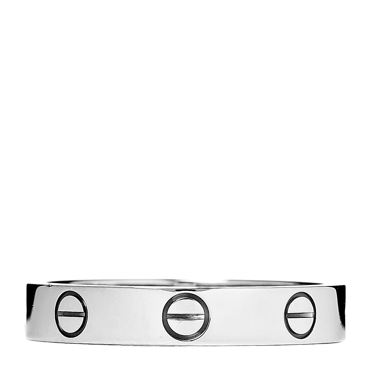 18K White Gold 3.5mm LOVE Wedding Band Ring 56 7.5
