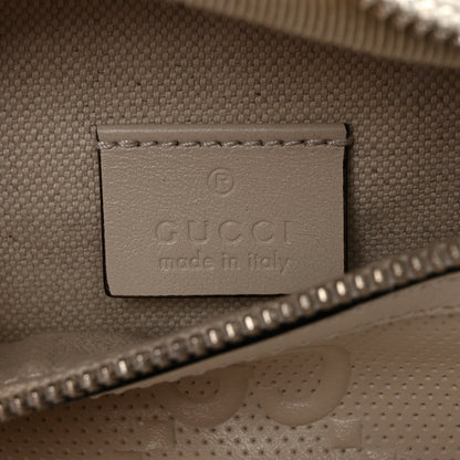 Gucci Calfskin GG Tennis Embossed Belt Bag Mystic White 6 of 10