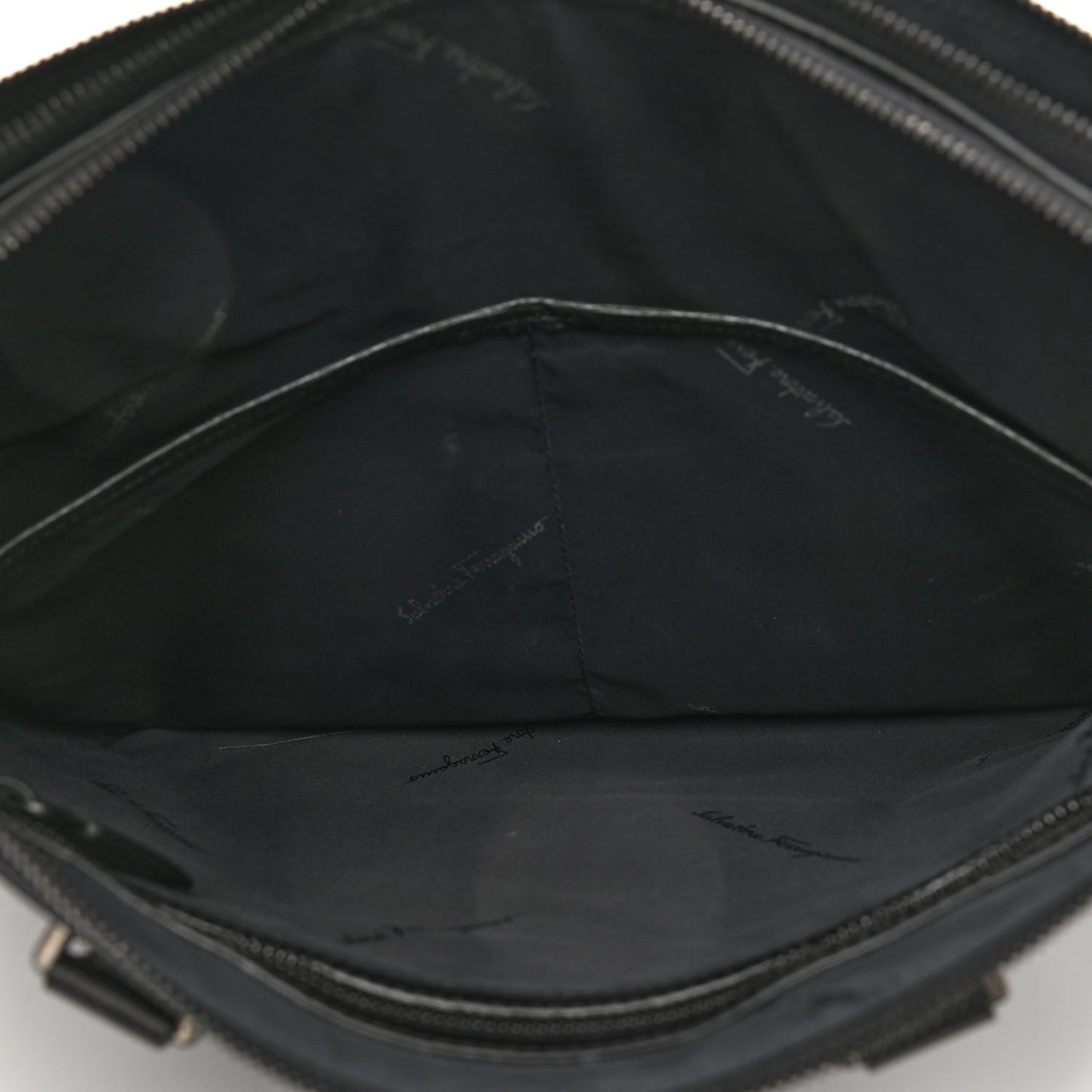Tumbled Calfskin Business Bag Black