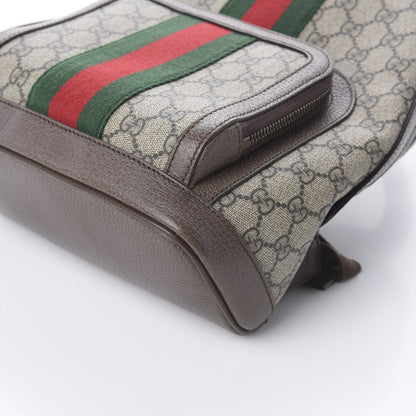 Gucci GG Supreme Monogram Calfskin Web Small Ophidia Day Backpack Beige Ebony New Acero 6 of 8