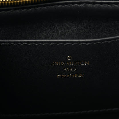 Louis Vuitton Lambskin Malletage Top Handle GO-14 GM Black 7 of 10