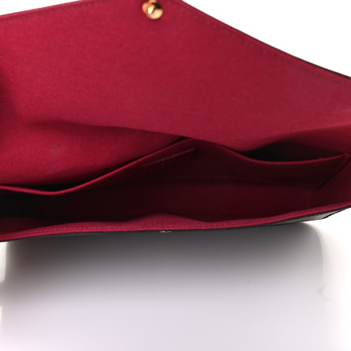 Monogram Pochette Felicie Chain Wallet Fuchsia