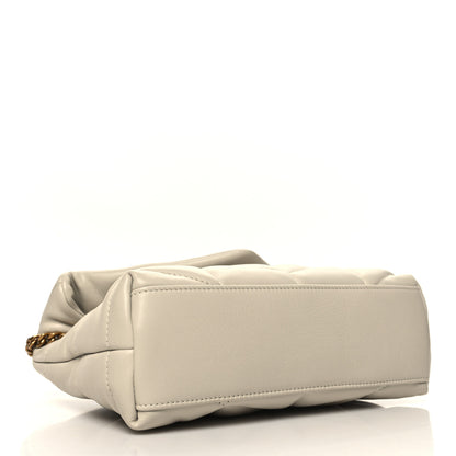 Saint Laurent Lambskin Quilted Small Loulou Puffer Monogram Chain Satchel Crema Soft 4 of 10