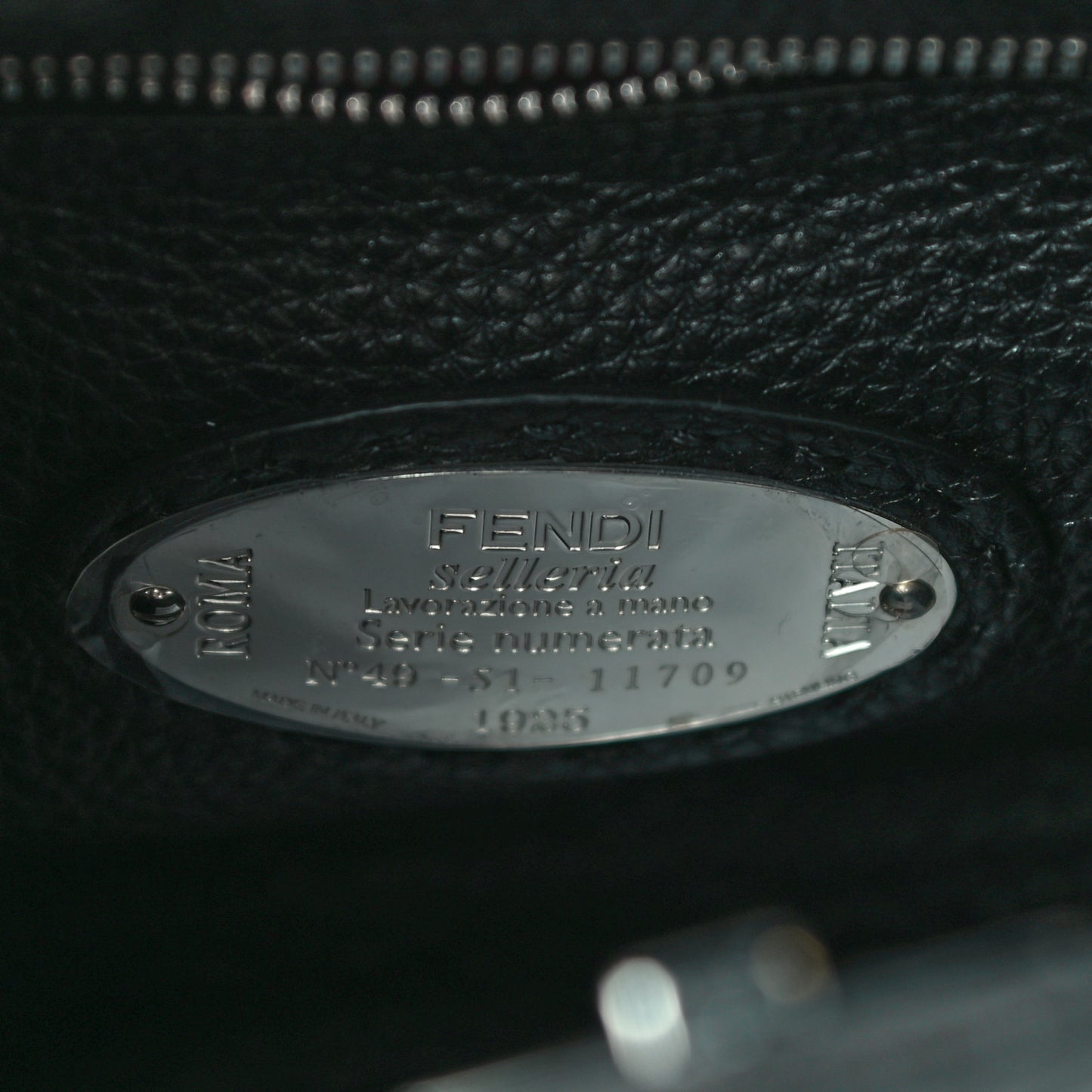 Cuoio Romano Selleria Monster Eyes Mini Peekaboo Iconic Fit Satchel Black