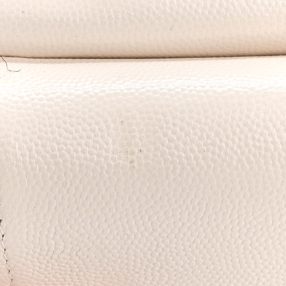 Chanel Caviar Quilted Medium Double Flap White 12 of 12
