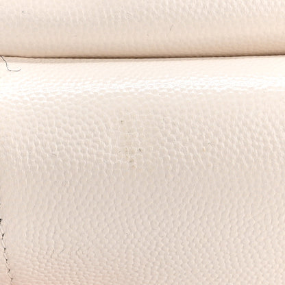 Chanel Caviar Quilted Medium Double Flap White 12 of 12