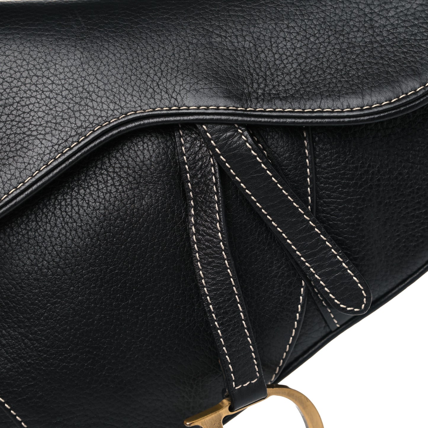 Calfskin Saddle Bag Black