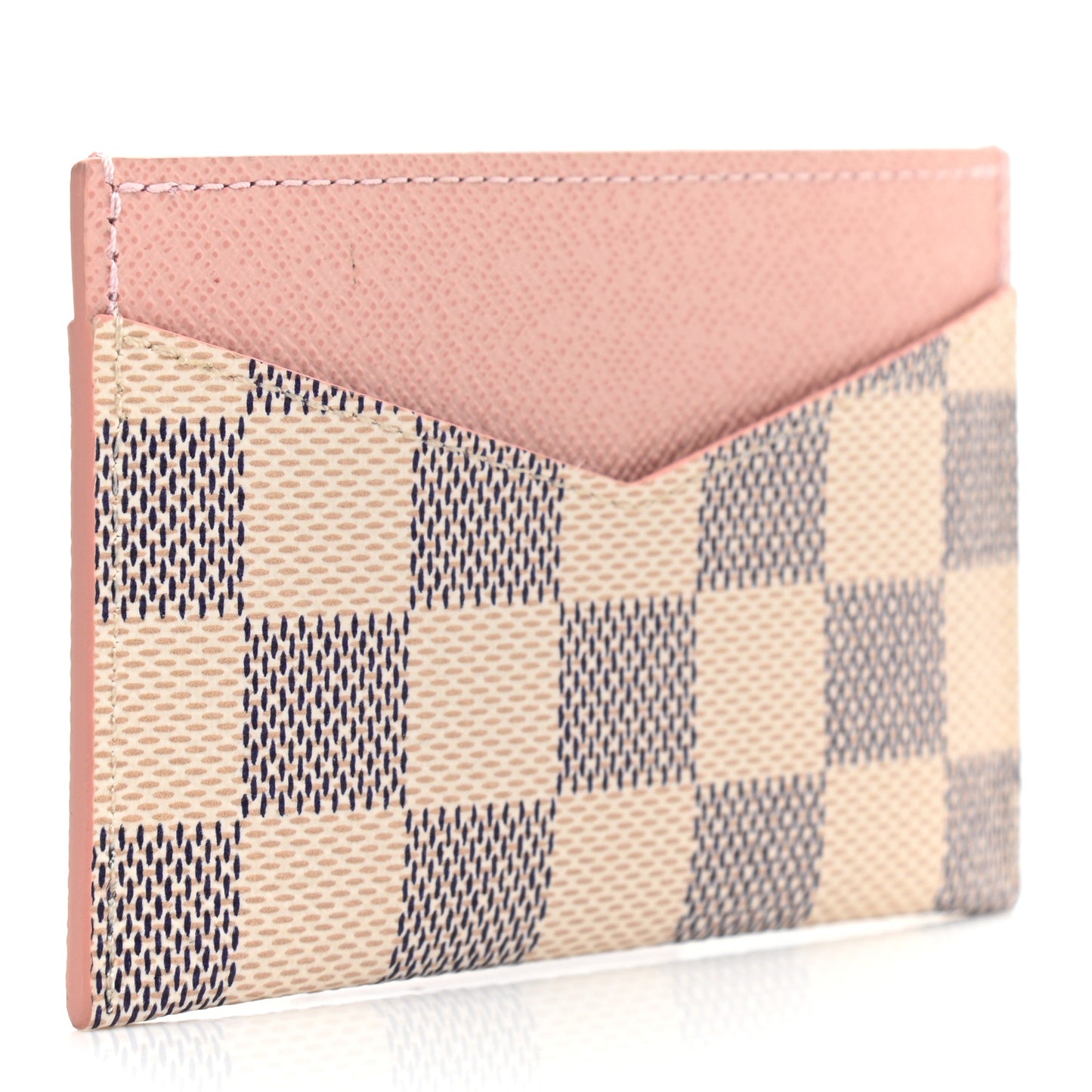 Damier Azur Daily Card Holder Rose Ballerine