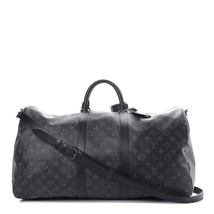 Louis Vuitton Monogram Eclipse Keepall Bandouliere 55 1 of 11
