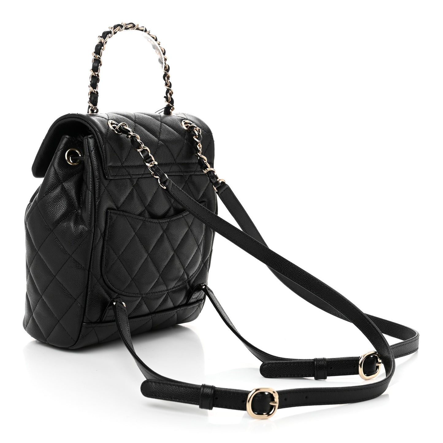 Caviar Quilted Mini Urban Spirit Backpack Black