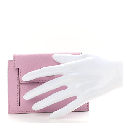 Hermes Chevre Mysore Kelly Pocket Compact Wallet Mauve Sylvestre 2 of 7