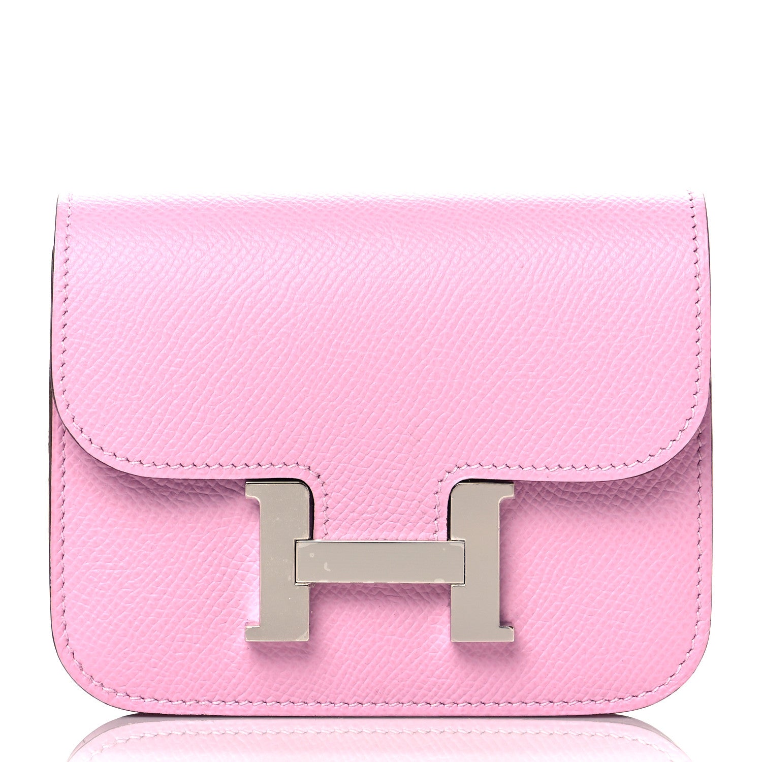 Hermes Epsom Constance Slim Wallet Mauve Sylvestre 2 of 10