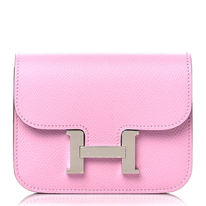Hermes Epsom Constance Slim Wallet Mauve Sylvestre 2 of 10