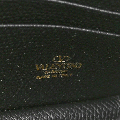 Valentino Garavani Grainy Calfskin VLogo Top Handle Wallet With Chain Black 6 of 10