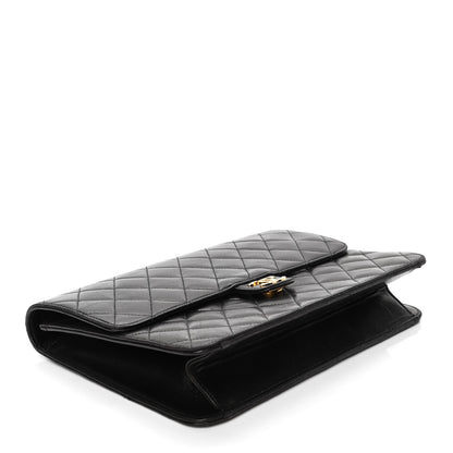 Chanel Lambskin Quilted Medium Single Flap Black 3 of 6
