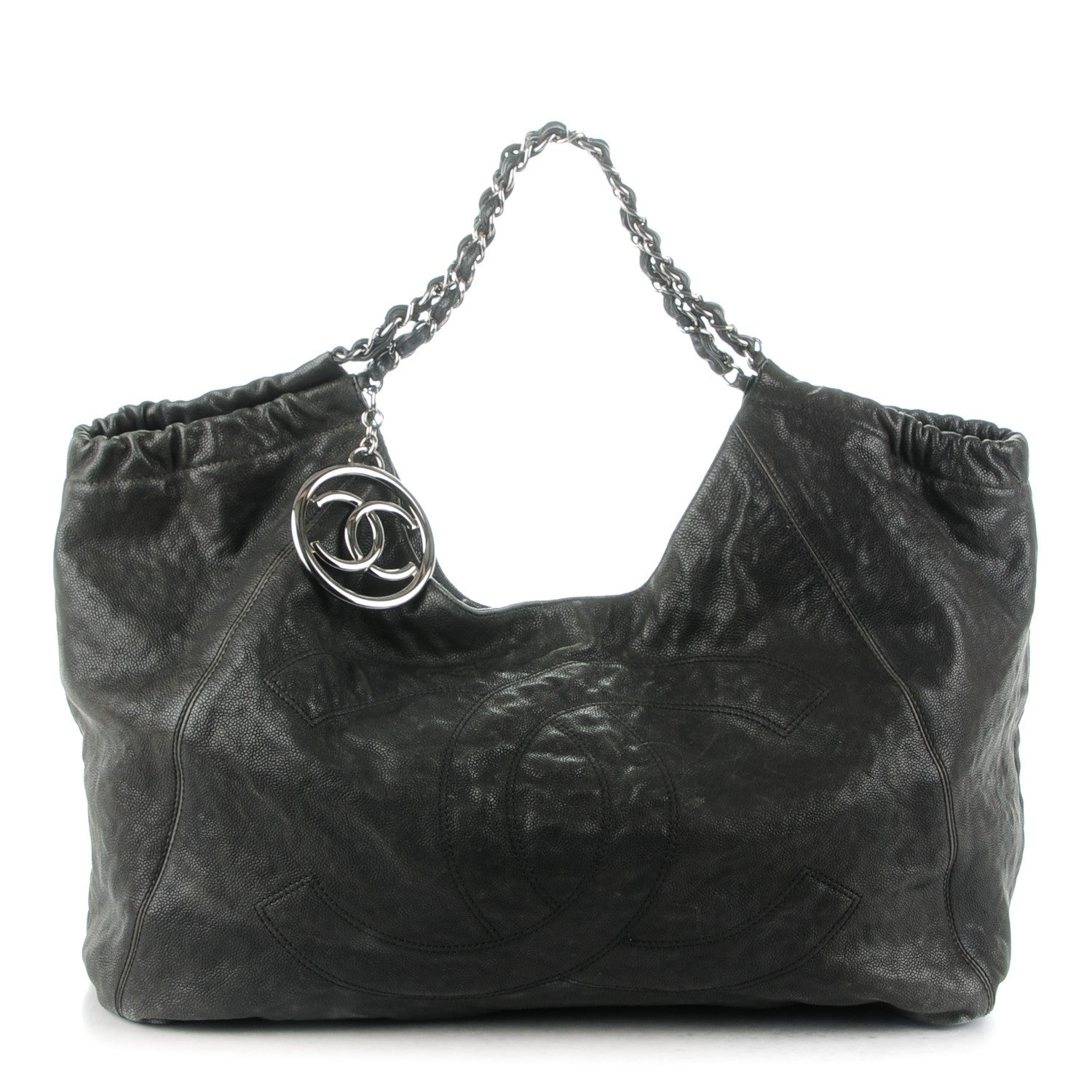Chanel Distressed Caviar XL Coco Cabas Black 1 of 9