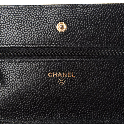 Chanel Caviar Quilted Wallet On Chain WOC Black 8 of 10