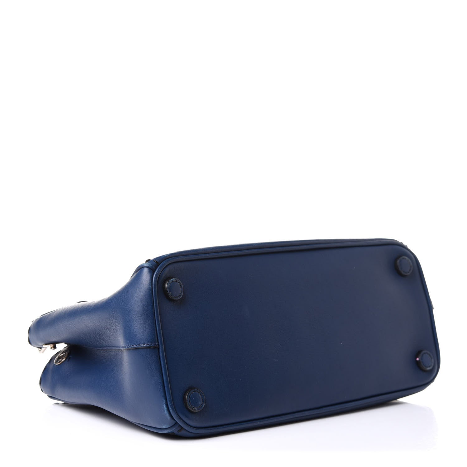 Prada City Calf Hand Stitched Small Galleria Double Zip Tote Bluette 5 of 16