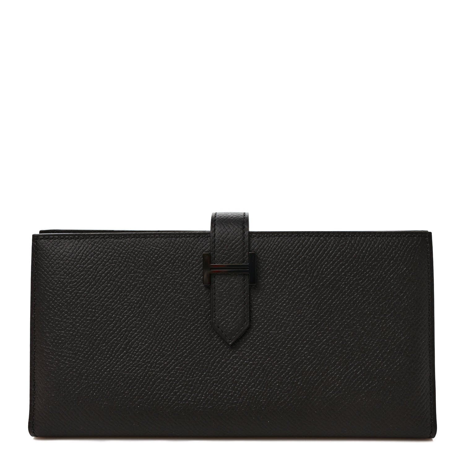 Hermes Epsom Monochrome Bearn Gusset Wallet Black 1 of 7
