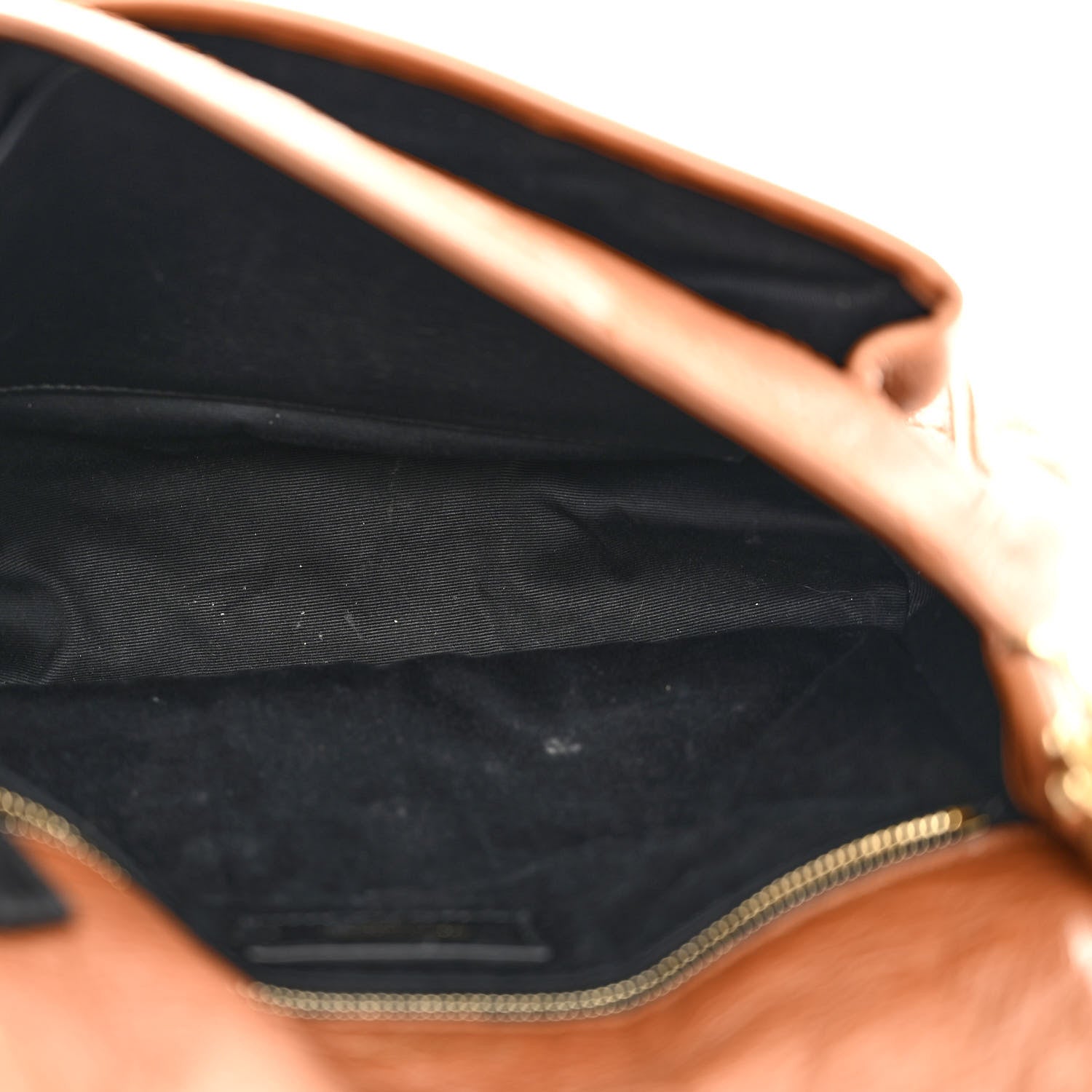 Saint Laurent Crinkled Calfskin Matelasse Monogram Medium Niki Chain Satchel Light Caramel 5 of 10