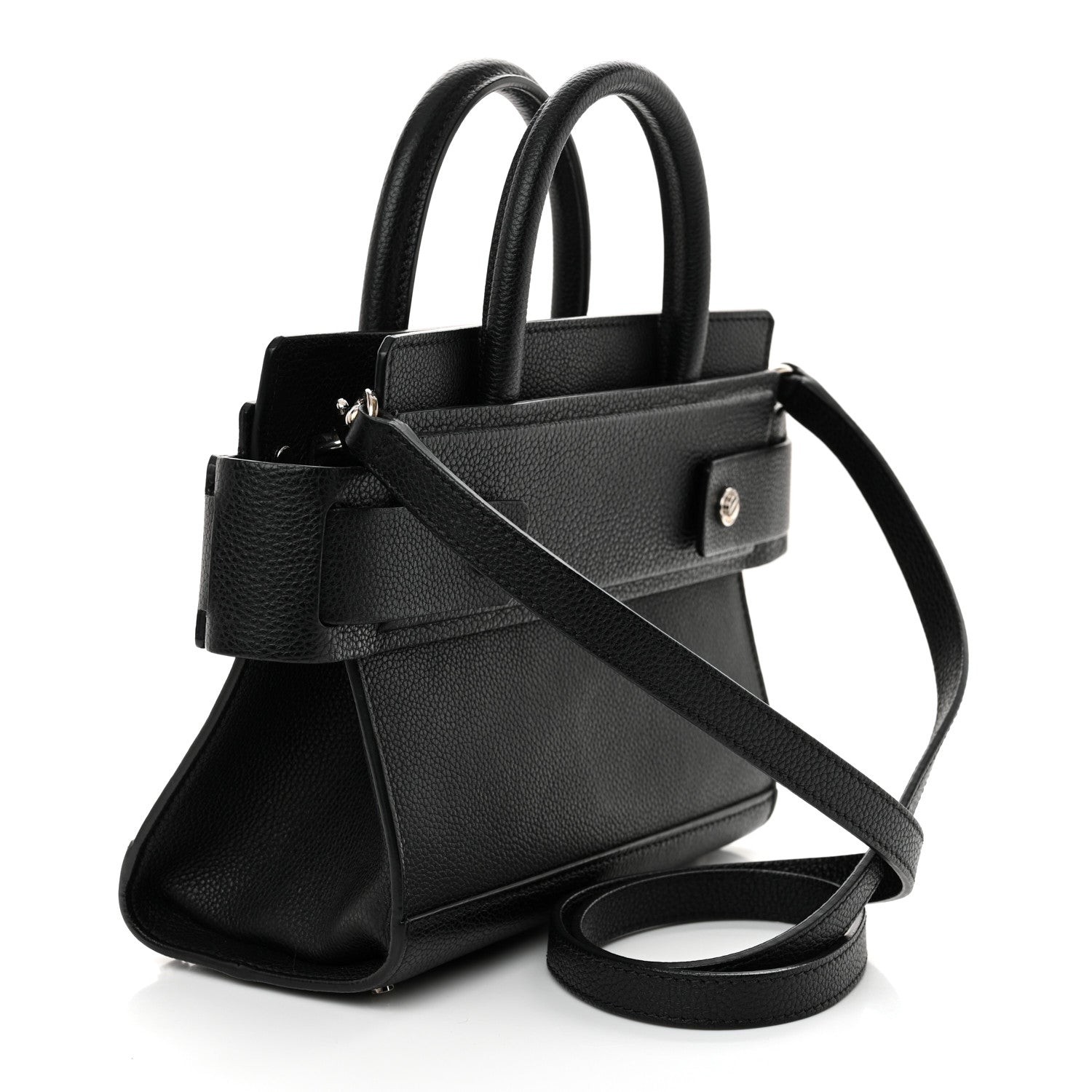 Givenchy Grained Calfskin Mini Horizon Satchel Black 3 of 9