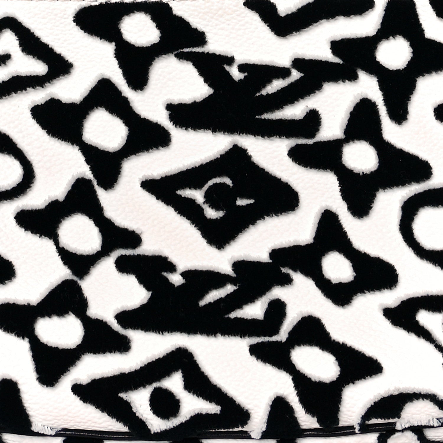 Louis Vuitton X UF Tufted Monogram Pochette Accessories White Black 7 of 9