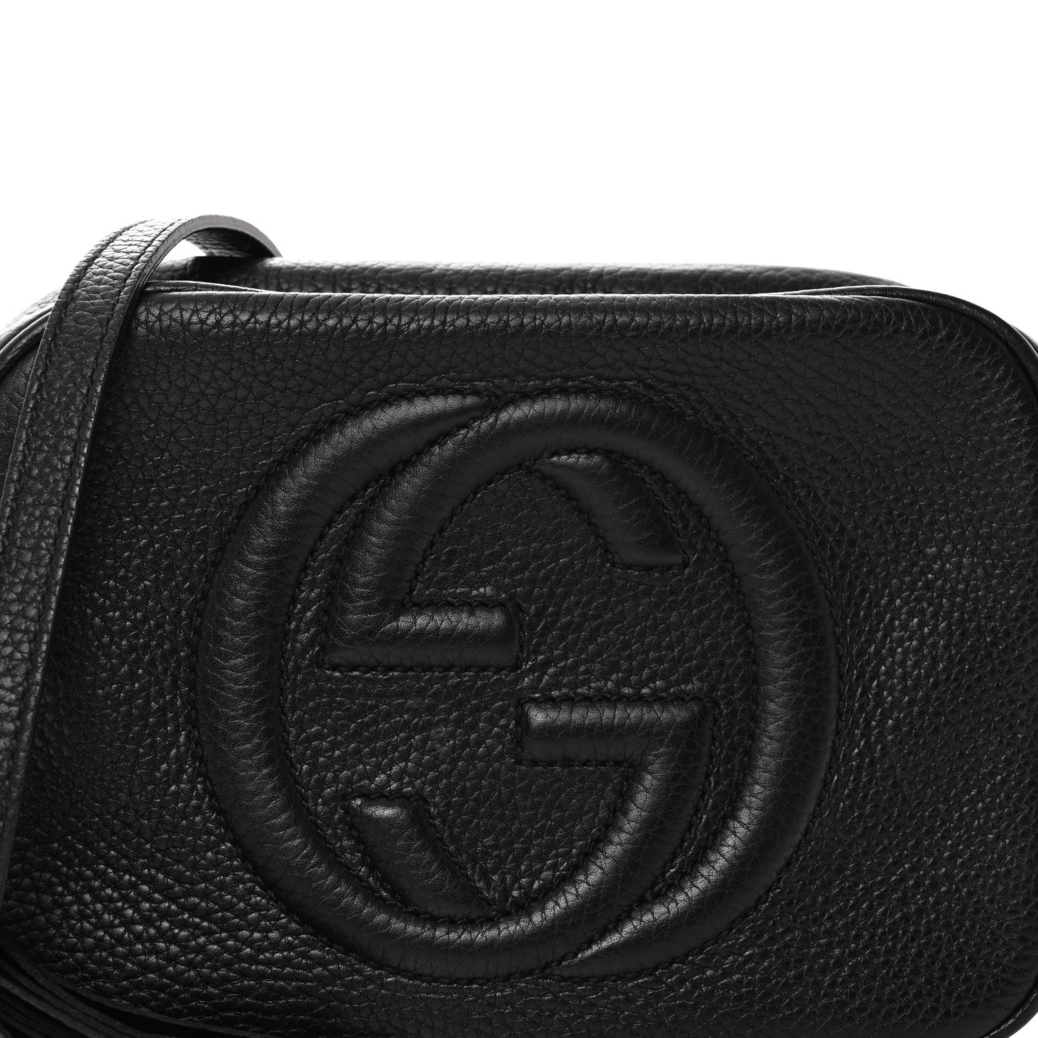 Gucci Pebbled Calfskin Small Soho Disco Bag Black 8 of 10