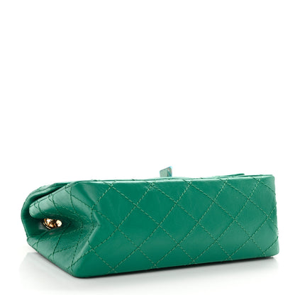 Chanel Aged Calfskin Quilted 2.55 Reissue Mini Flap Green 3 of 8