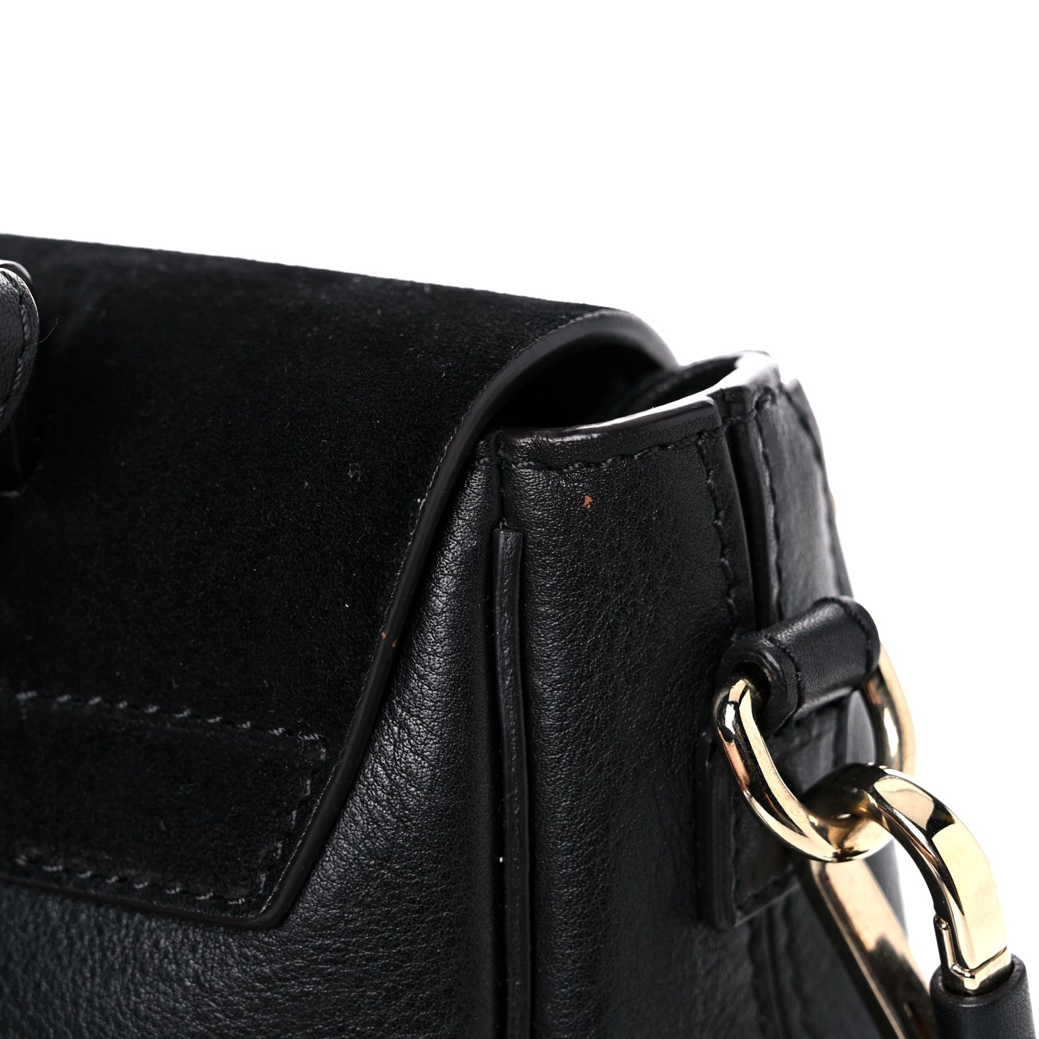 Chloe Suede Calfskin Mini Faye Backpack Black 17 of 17
