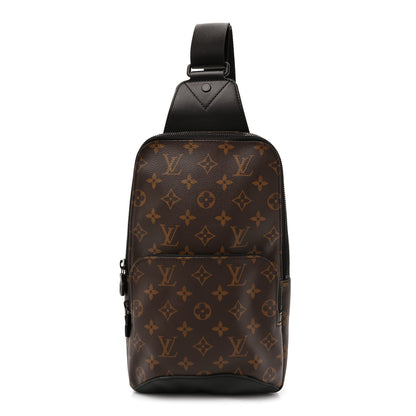 Louis Vuitton Monogram Macassar Avenue Sling Bag 1 of 9