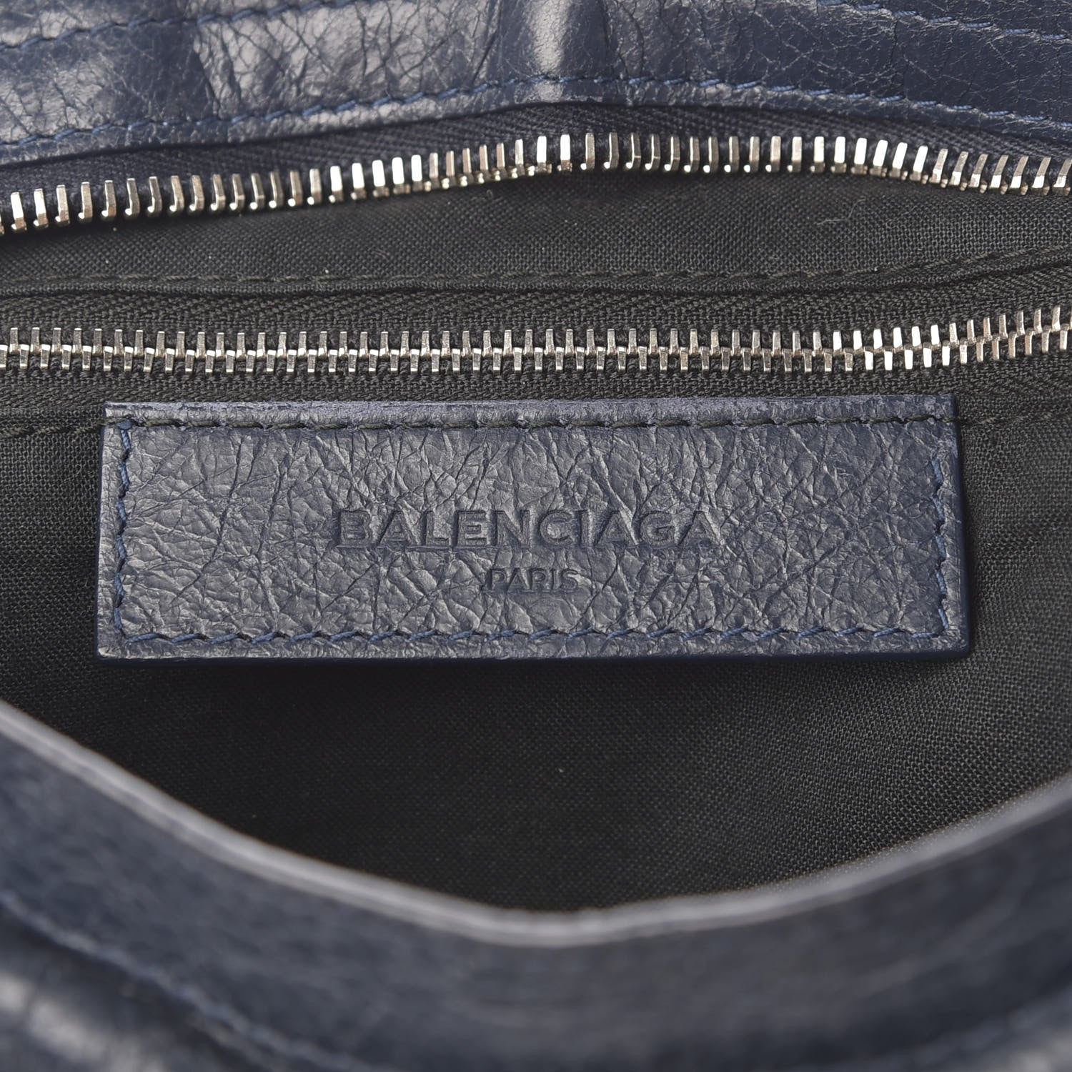 Balenciaga Agneau Classic Silver Hardware S City Bleu Obscur 8 of 12
