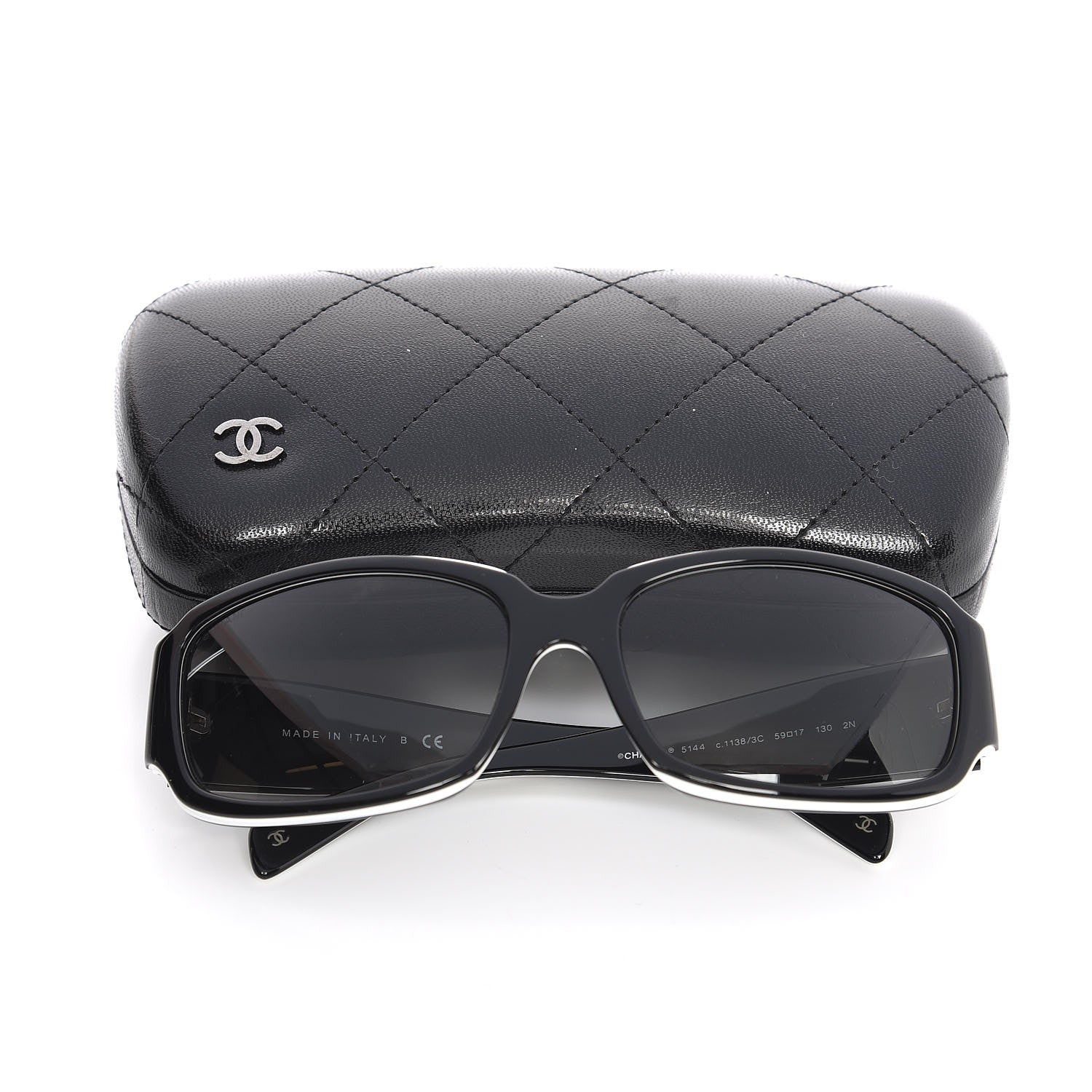 Chanel CC Sunglasses 5144 Black 9 of 9