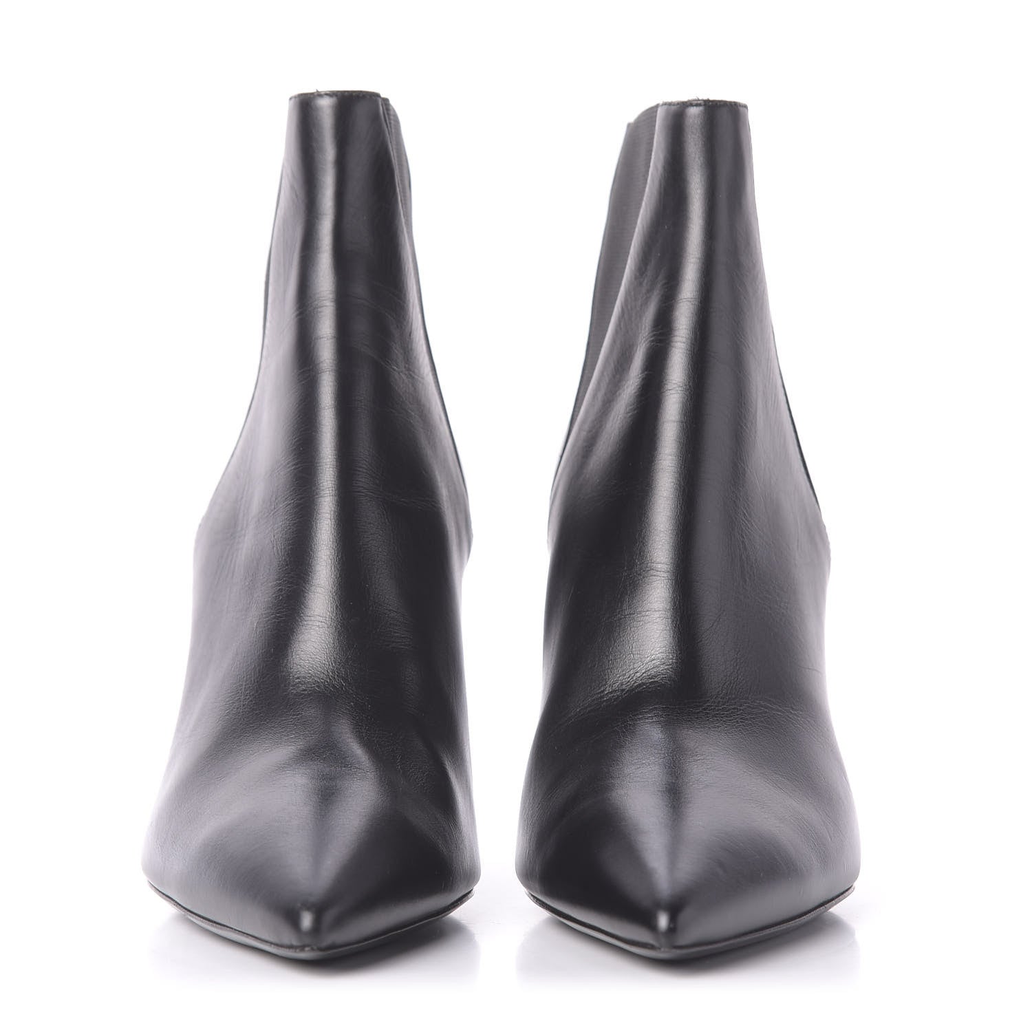 Saint Laurent Calfskin Kiki Chelsea Booties 37 Black 2 of 10