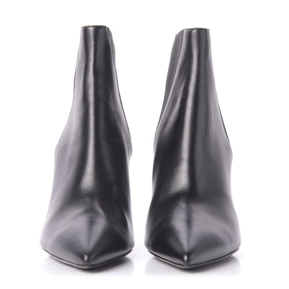 Saint Laurent Calfskin Kiki Chelsea Booties 37 Black 2 of 10
