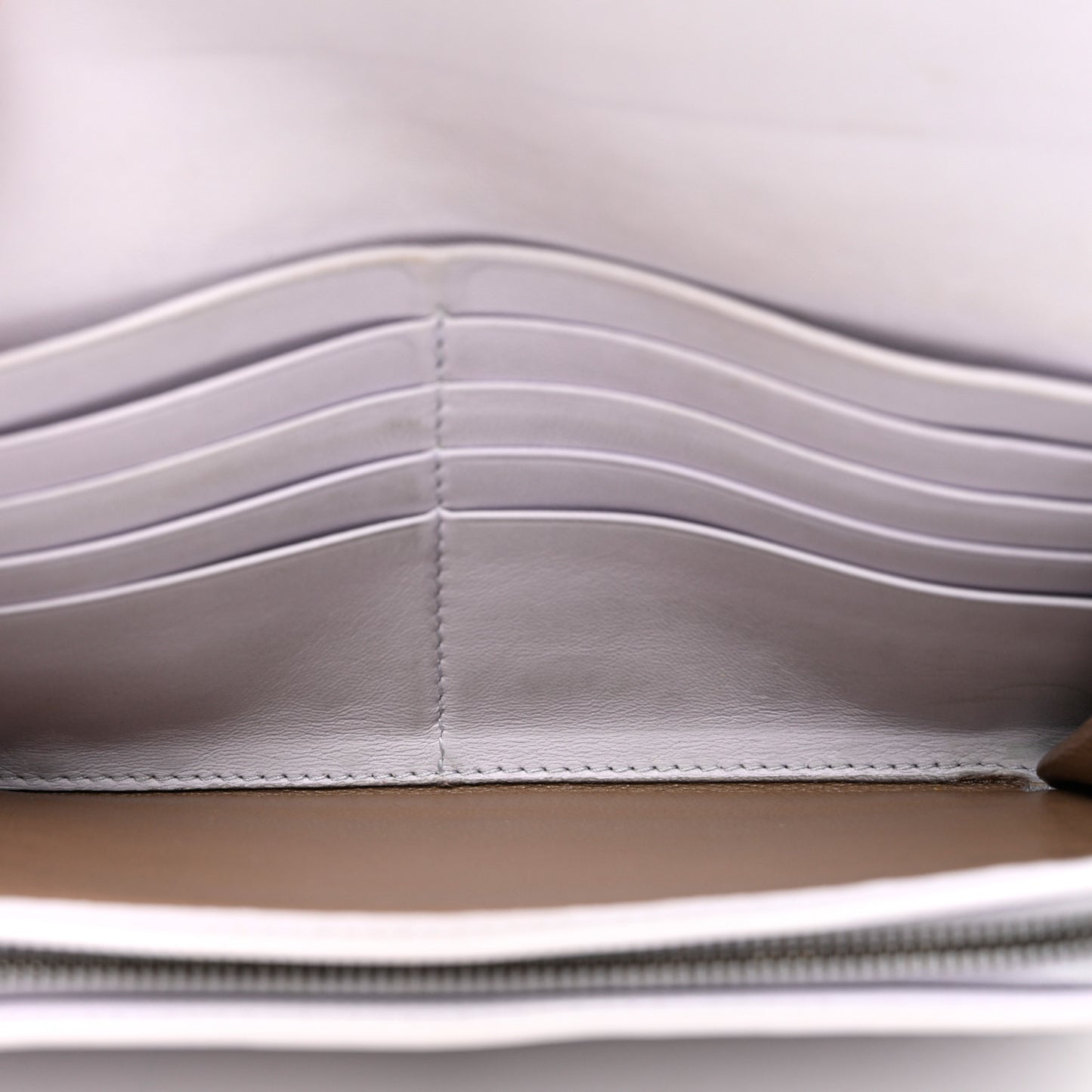 Nappa Intrecciato Continental Flap Wallet Oyster Lilac