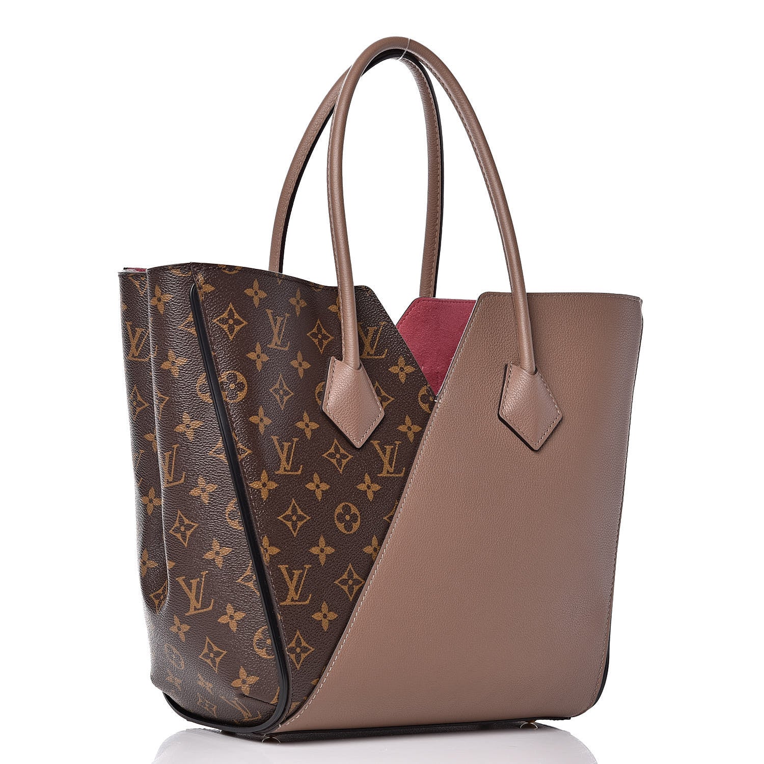Louis Vuitton Calfskin Monogram Kimono Tote Taupe Glace 3 of 11