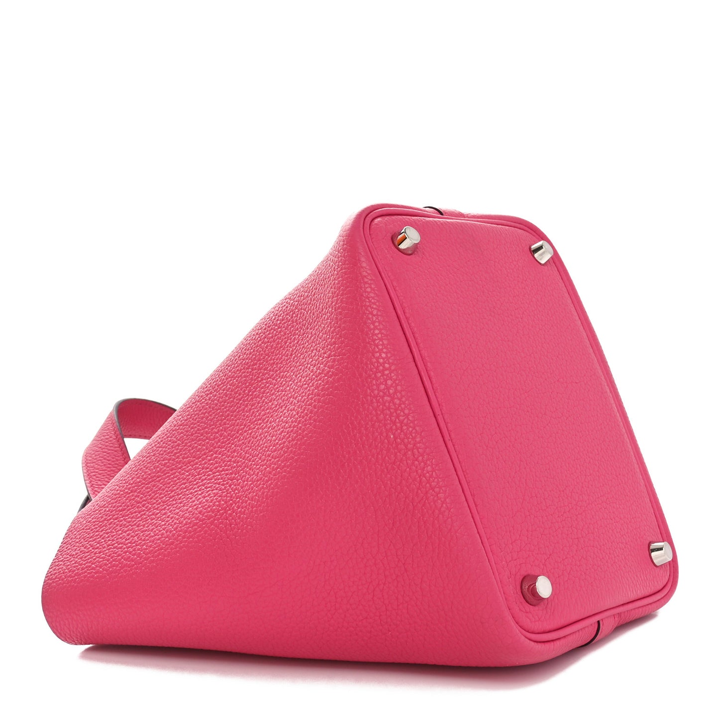 Taurillon Clemence Picotin Lock 18 PM Rose Shocking