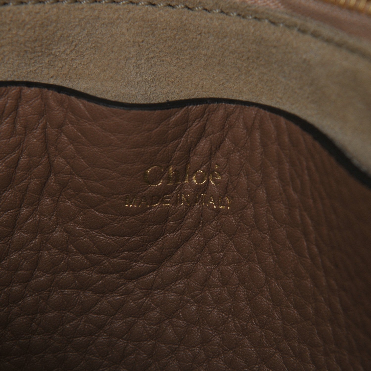 Chloe Grained Calfskin Small Hayley Hobo Nut 6 of 6