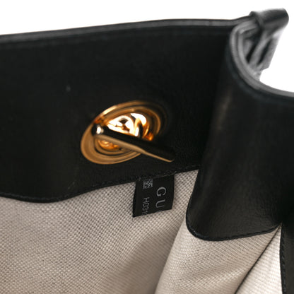 Gucci New Sakai Calfskin Lux Medium Horsebit 1955 Tote Bag Black 14 of 17