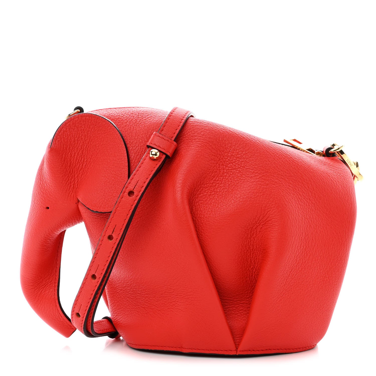 Loewe Calfskin Mini Elephant Crossbody Bag Scarlet Red 1 of 10