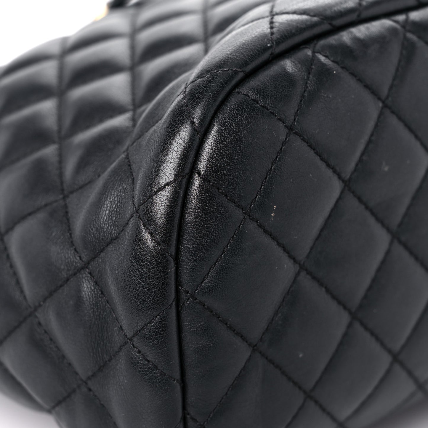 Calfskin Quilted Small Urban Spirit Backpack Black