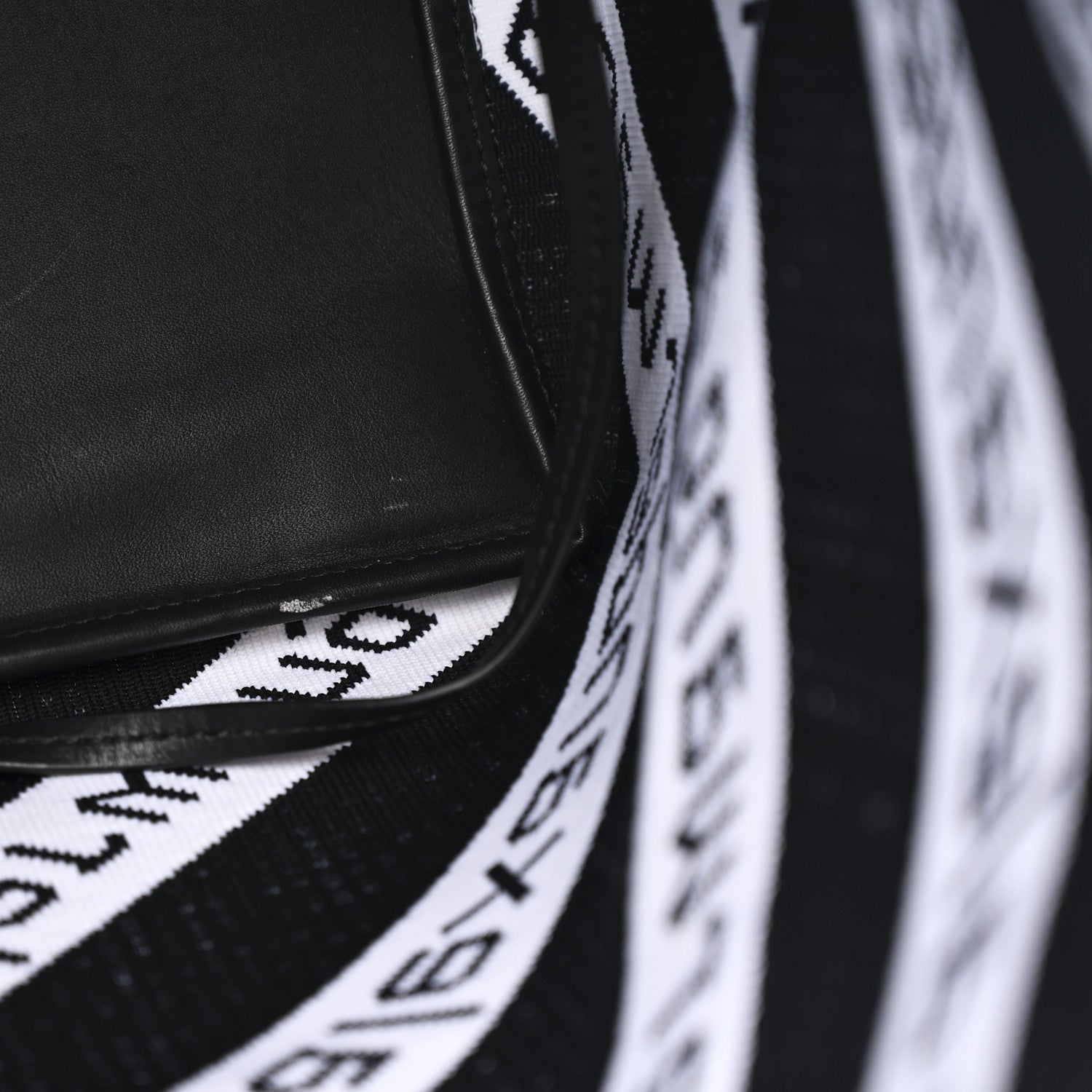 Alexander Wang Knit Jacquard Diagonal Logo Roxy Tote White Black