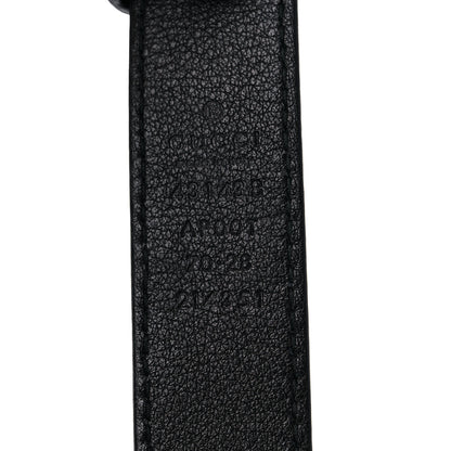Gucci Calfskin Metal Flower Interlocking G Belt 70 28 Black 3 of 8