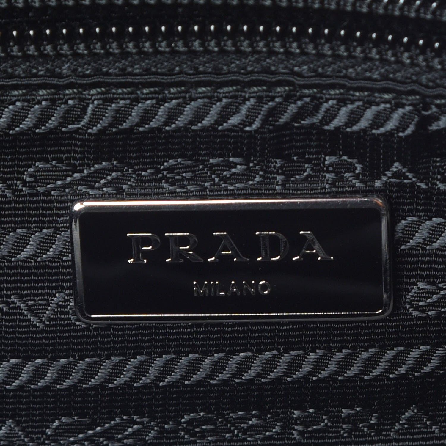 Prada Nylon Vela Shopping Tote Black 9 of 11