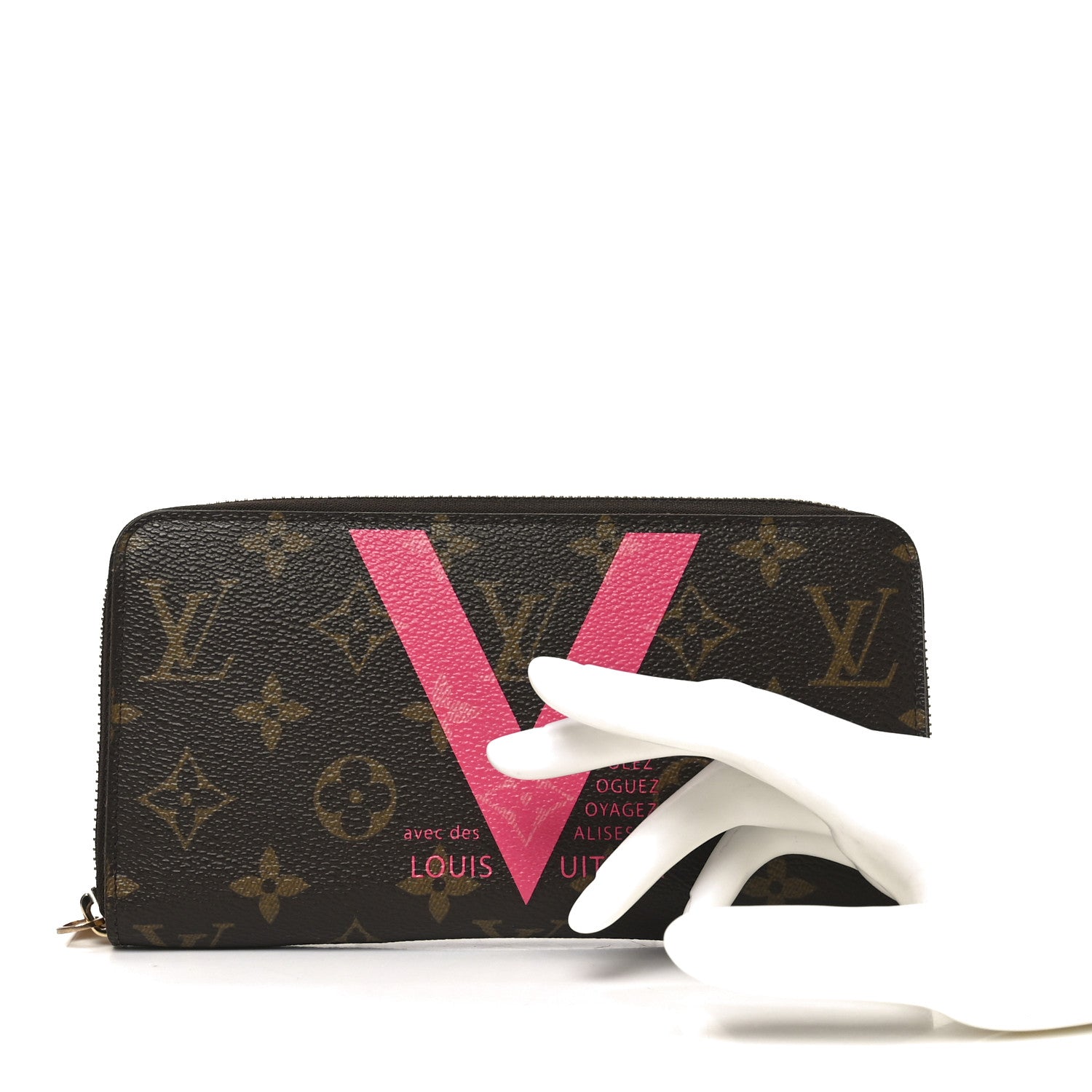 Louis Vuitton Monogram V Zippy Wallet Grenade 2 of 7