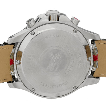 Burberry Stainless Steel Fabric 44mm Endurance Chronograph Quartz Watch Champagne BU7600 4 of 4